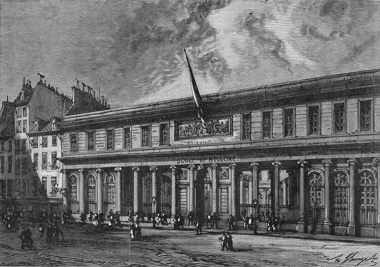 1768年由建筑师Gouin创建的巴黎医学院。载于《科学专辑》，Éditions Jouvet 作者 未知艺术家