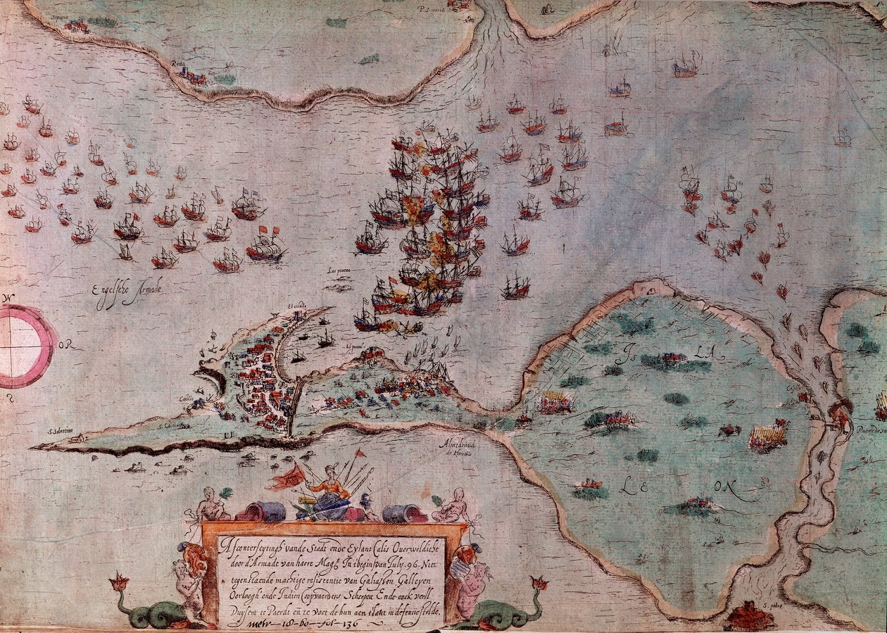1596年7月西班牙人围攻马斯特里赫特（或称马斯特里赫特）荷兰围攻马斯特里赫特（或称马斯特里赫特）是八十年战争（80-20年或80年）（荷兰起义）（1568-1648）的一个插曲 那见证了北方的崛起 作者 未知艺术家