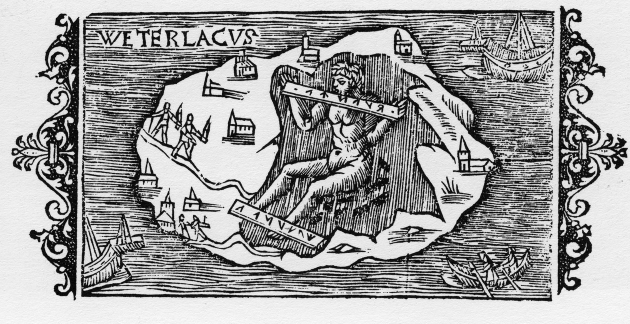 巫师链--载于奥劳斯-马格努斯的 "Historia de Gentibus Septentrionalibus"，罗马1555年。 作者 未知艺术家