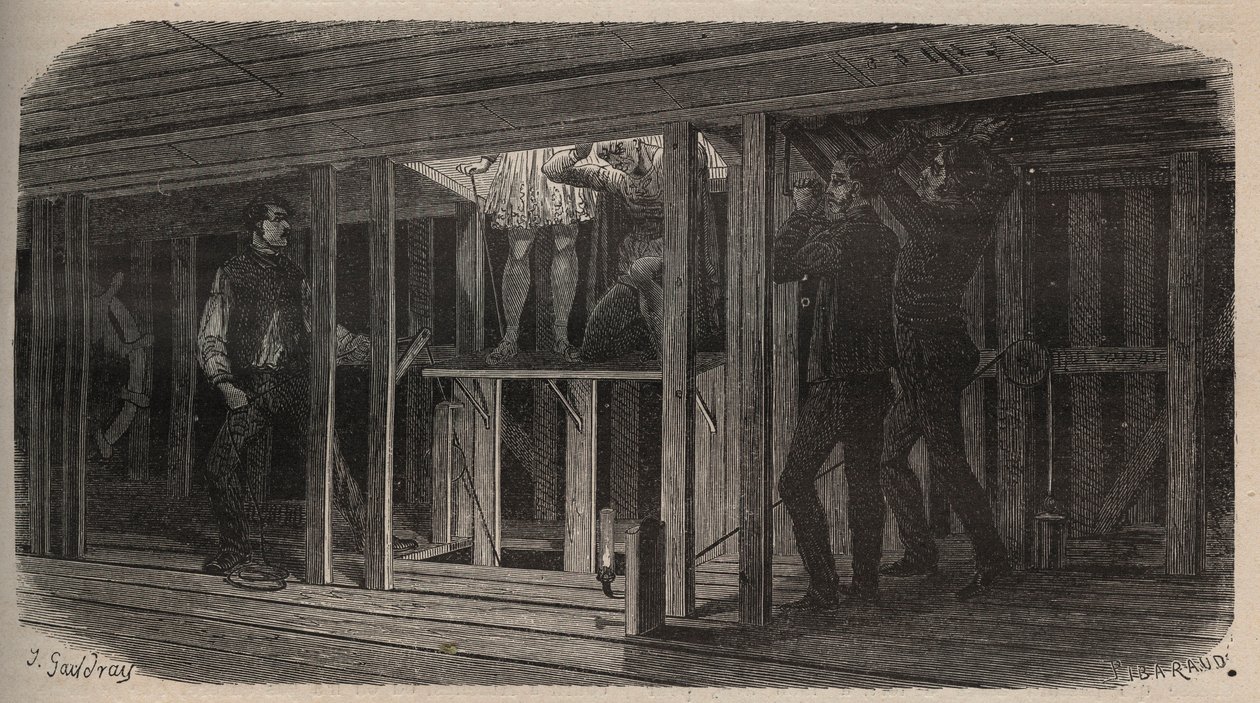 戏剧技巧--吞咽--1875年的雕版画 作者 未知艺术家