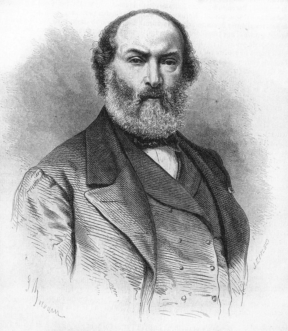 泰奥多-卢梭（1812-1867），法国画家。 作者 未知艺术家