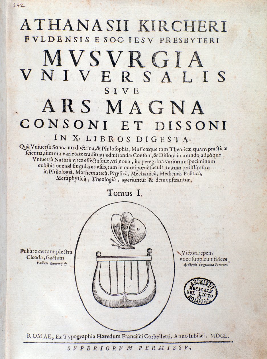 Musurgia》（1650）的扉页 作者 未知艺术家
