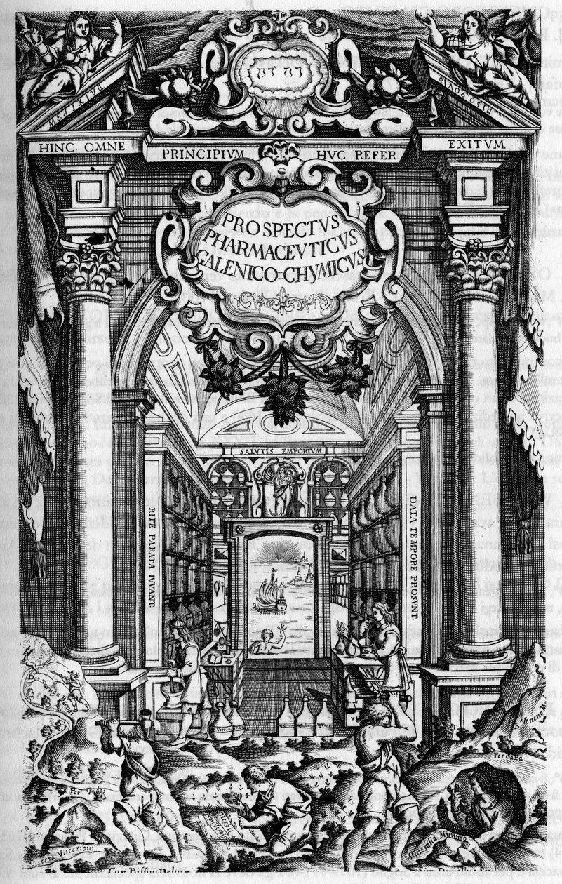 PROSPECTUS PHARMUTICI SUB QUO ANTIDOTARIUM MEDIOLANENSE GALENO-CHIMICUM EXCELLENTIMI SENATUS IUSSU MEDIOLANI, EX TYPOGRAPHIA CAROLI QUINTI》的扉页 作者 未知艺术家