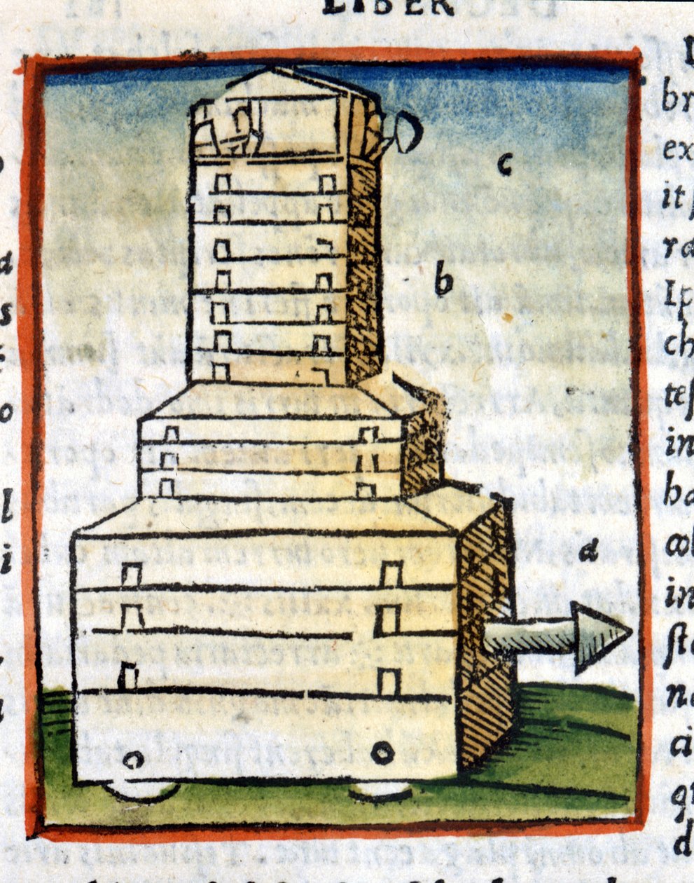 龟，坦克--1630年维特鲁瓦的 "De architectura "中。 作者 未知艺术家