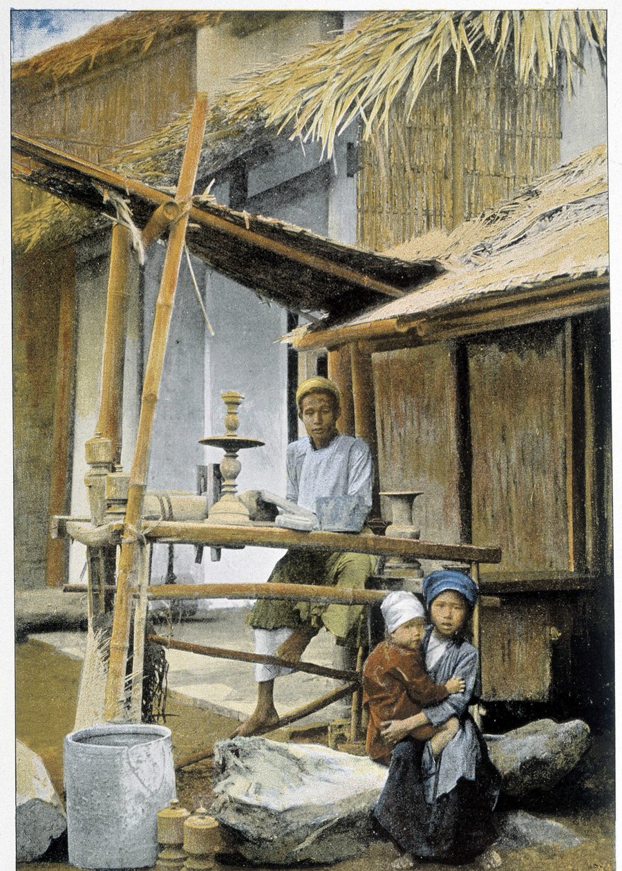 特纳的木制塞子，砺石，"环游世界"，19世纪末。 作者 未知艺术家
