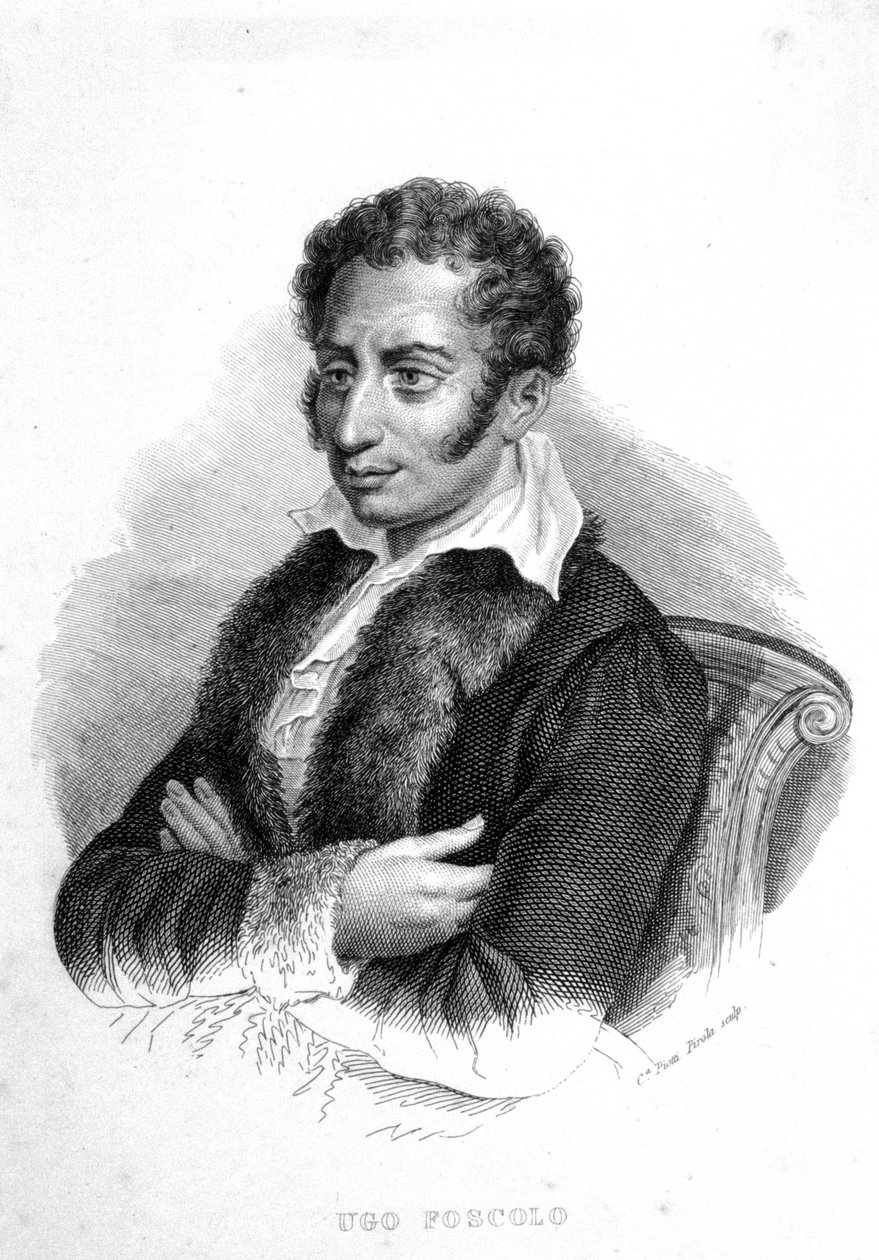 Ugo Foscolo (1778 - 1827)，意大利诗人和小说家 作者 未知艺术家