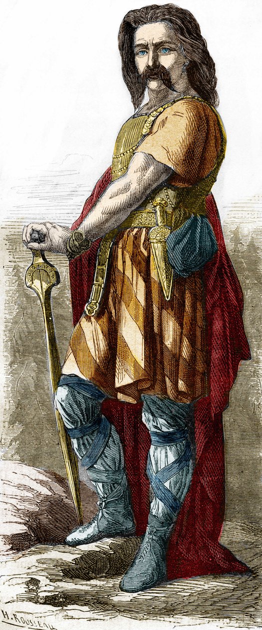 Vercingetorix(约公元前72-46年)，高卢酋长。 作者 未知艺术家