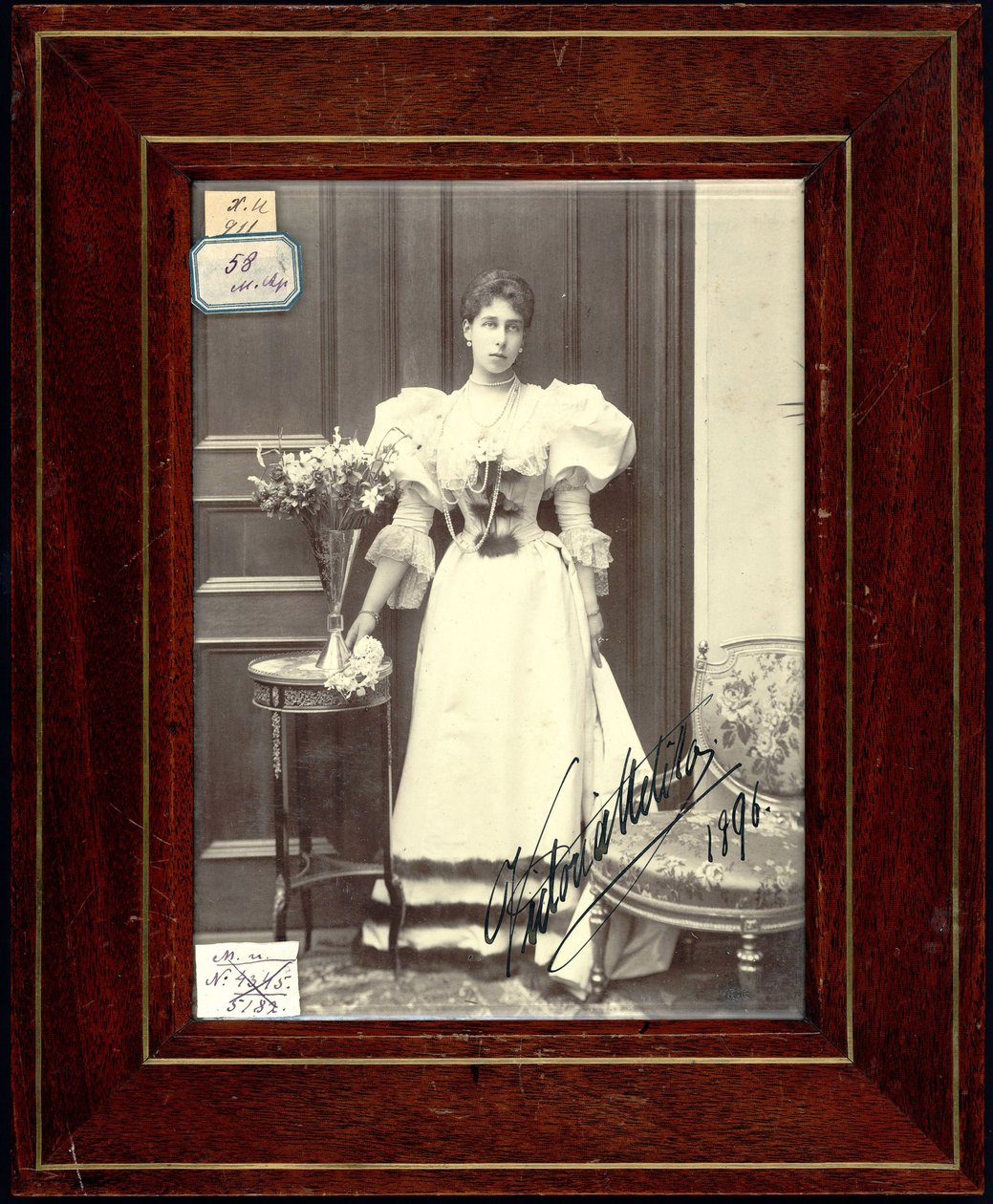 Victoria Melita de Saxe Cobourg-Gotha - 萨克斯-科堡和哥达的Victoria Melita公主（1876-1936），匿名。银胶摄影 作者 未知艺术家