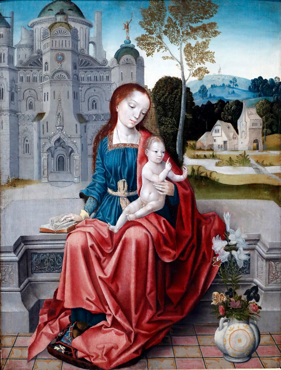 处女与儿童，细节，1520-30 作者 不明
