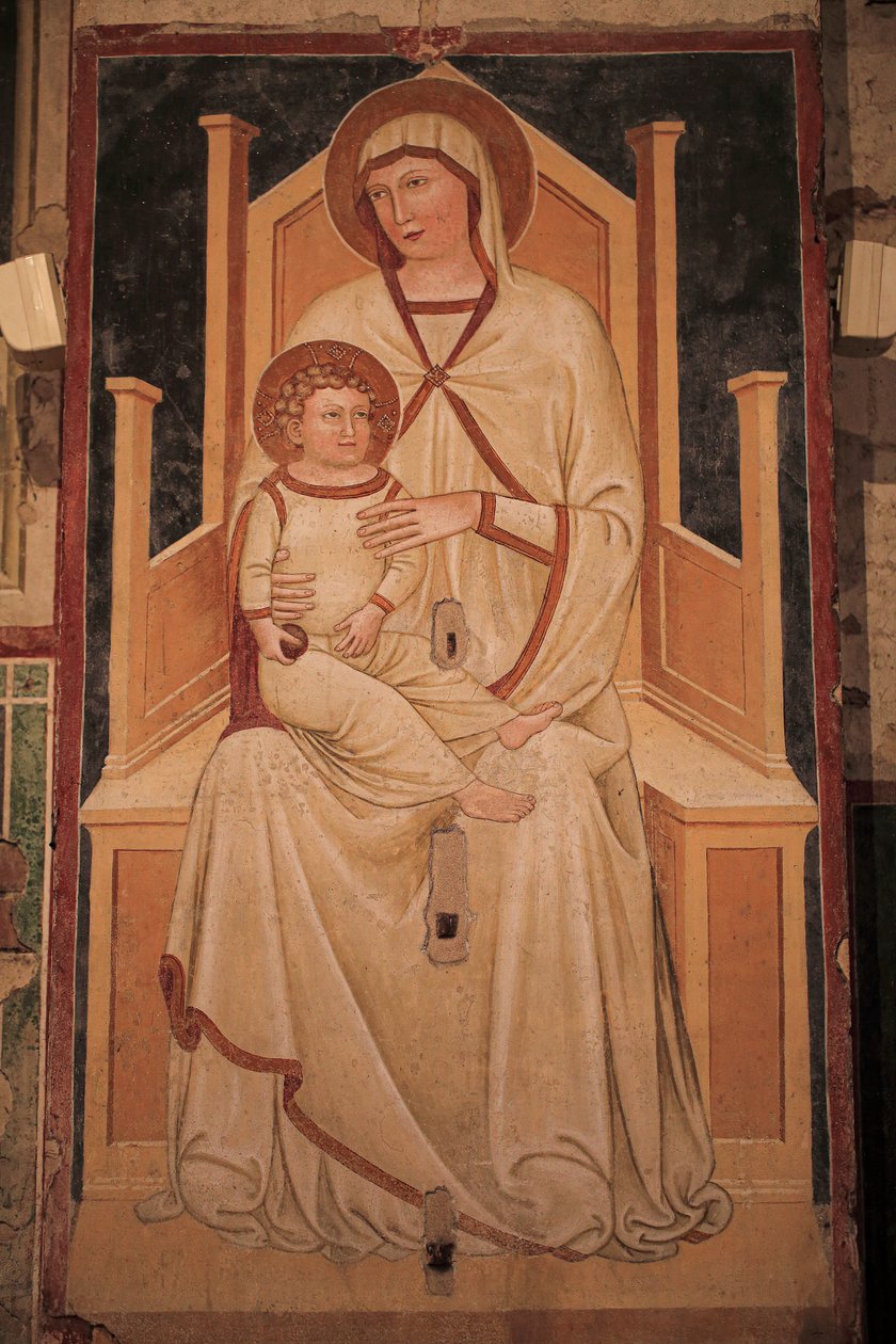 San Zeno Maggiore的壁画。维罗纳 作者 未知艺术家