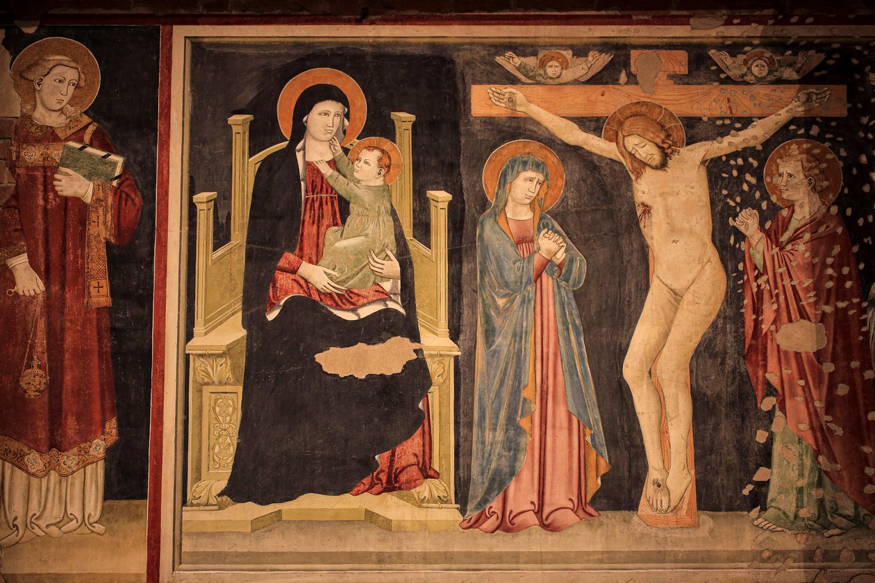 San Zeno Maggiore 的壁画。维罗纳 作者 未知艺术家