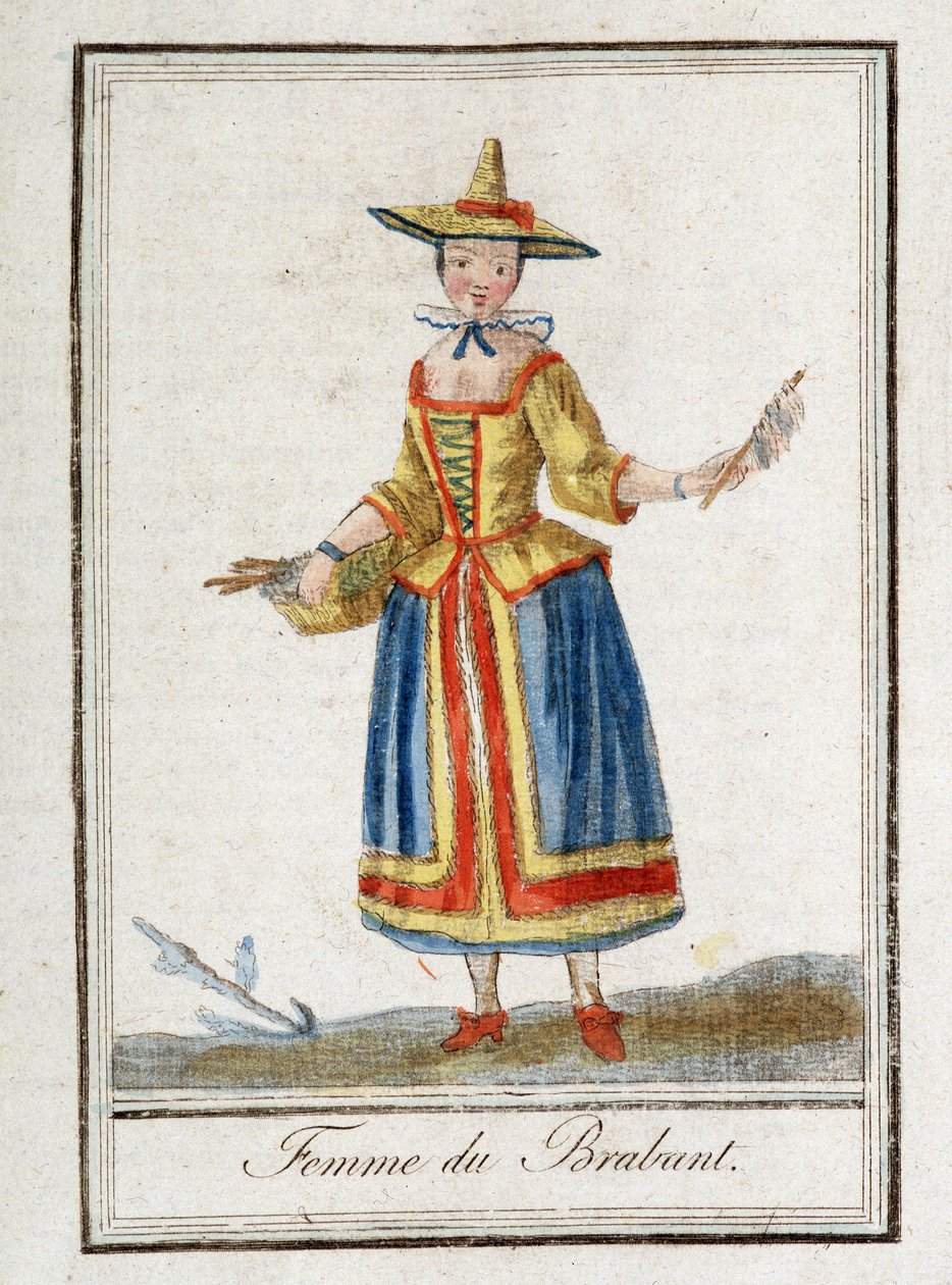 Woman of Brabant (Belgium). 作者 未知艺术家