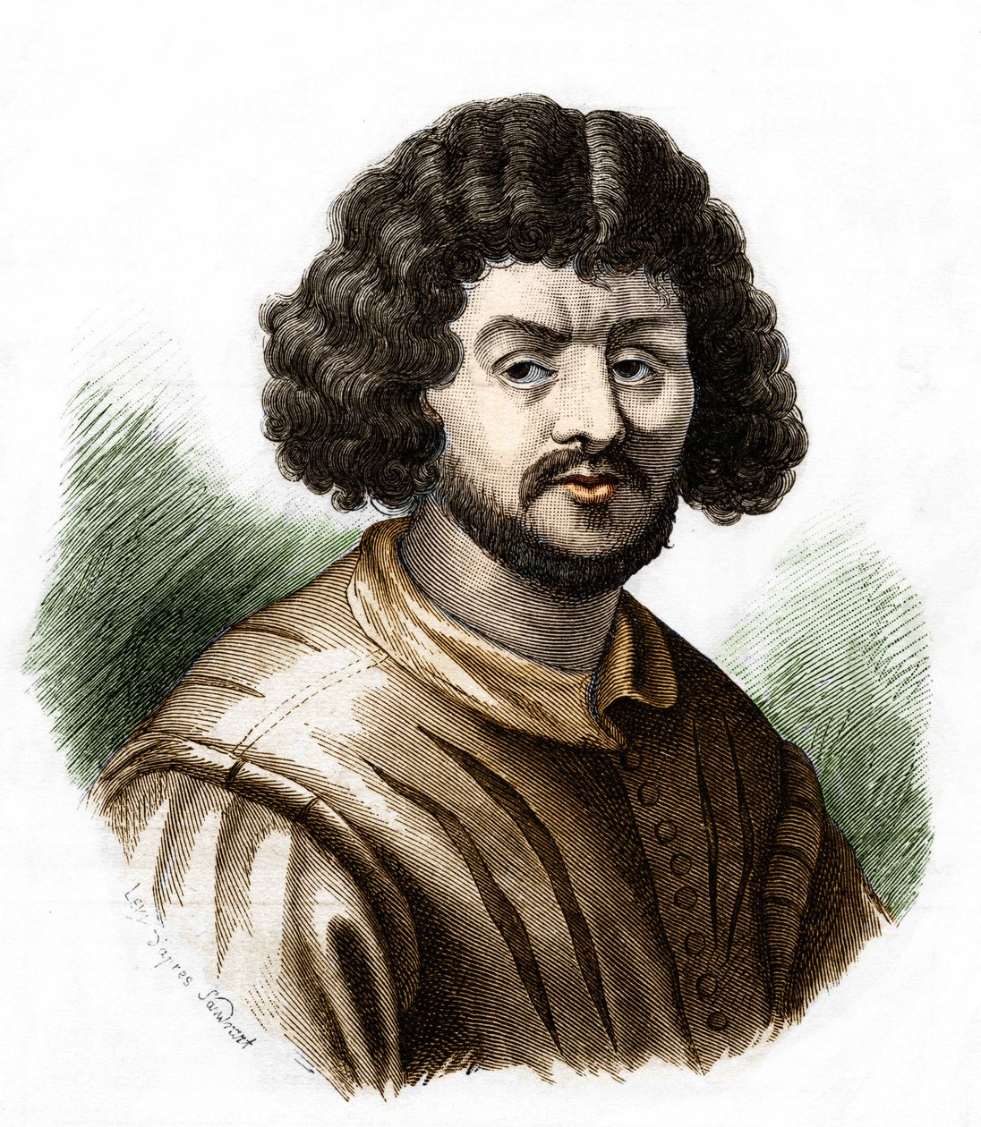 Claude Gellee, dit le Lorrain（1600-1682）法国画家的肖像。 作者 未知艺术家