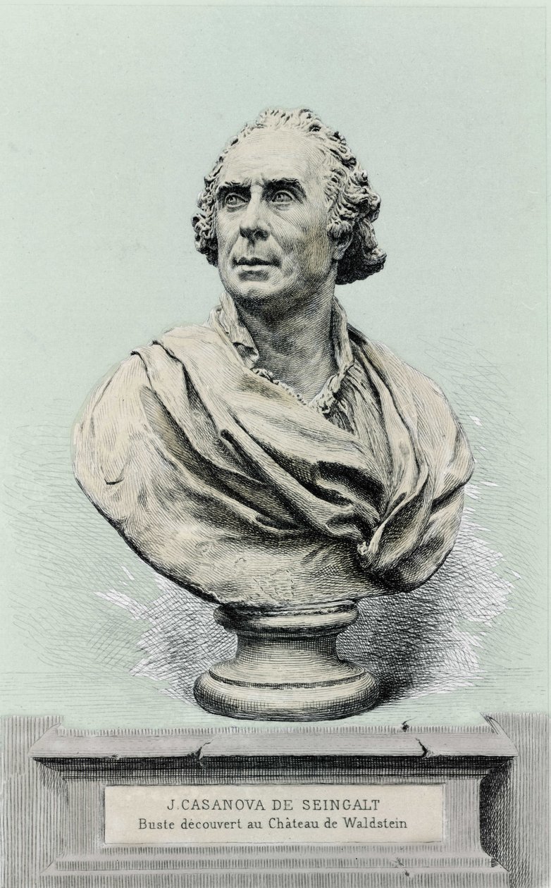 乔瓦尼·贾科莫·卡萨诺瓦（Giovanni Giacomo Casanova，1725-1798 年）的肖像，意大利冒险家和作家。 作者 未知艺术家