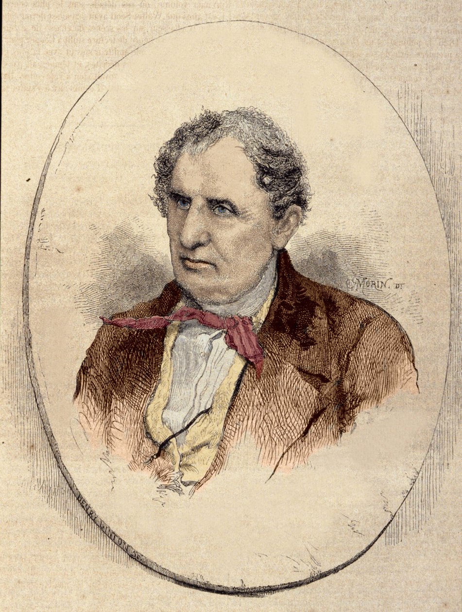 portrait of James Fenimore Cooper (1789-1851), American novelist. 作者 未知艺术家