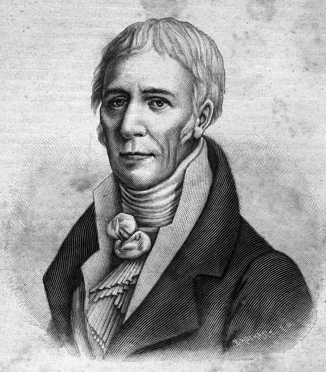 Jean Baptiste Lamarck (1744-1829)的肖像。- 载于 "当代人"，未注明，19世纪末。 作者 未知艺术家
