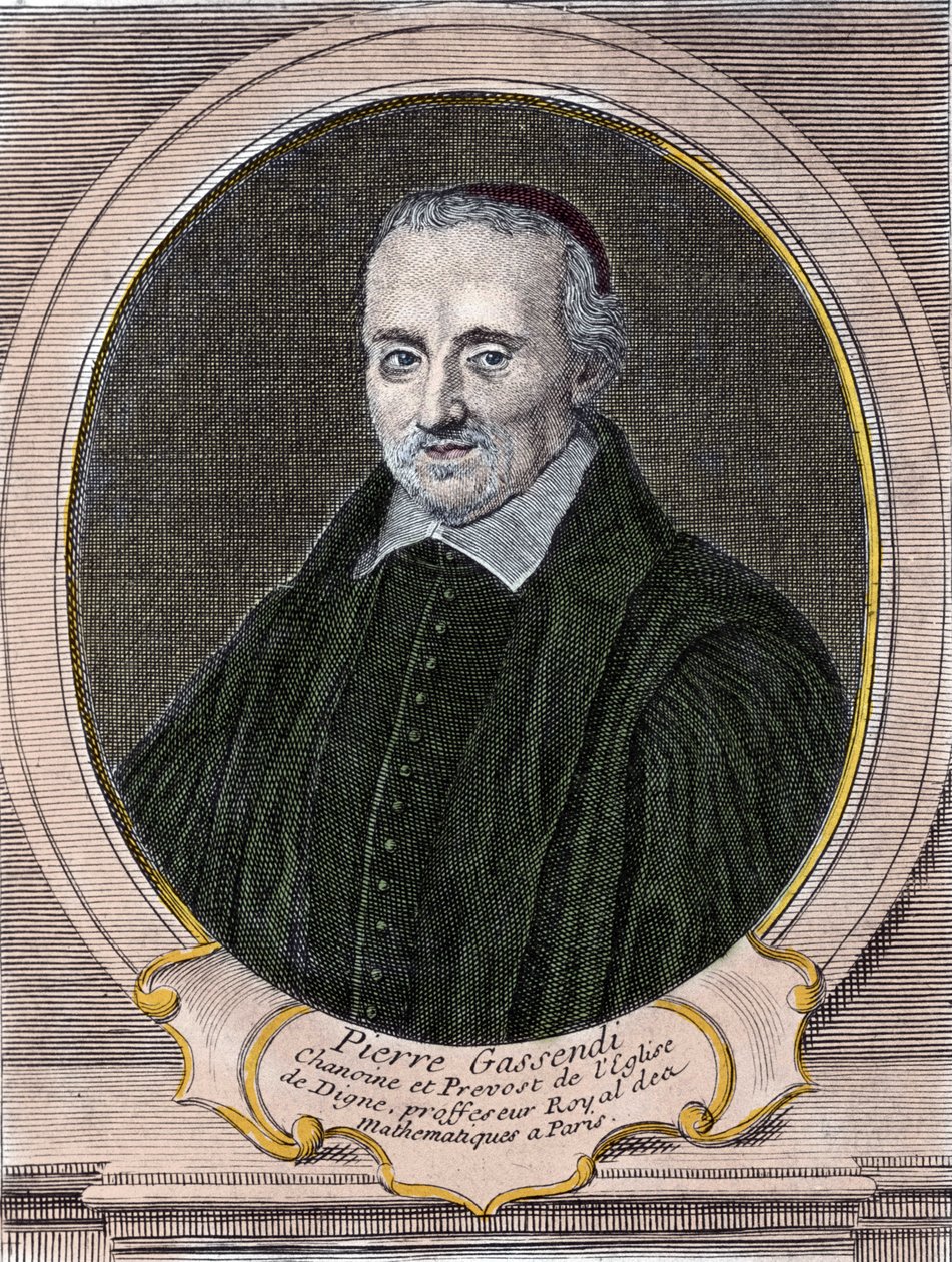 Pierre Gassendi (1592-1655) 的肖像，法国哲学家、天文学家、数学家和物理学家。 作者 未知艺术家