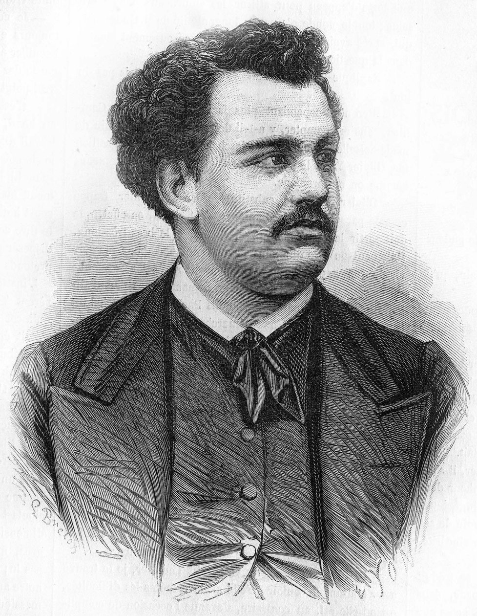 维克多-诺伊尔（1848-1870）的肖像，法国记者。 作者 未知艺术家