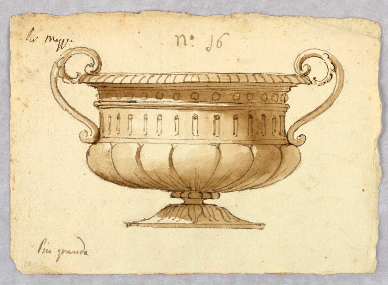 绘画，碗的设计，1780-1820 年 作者 未知艺术家