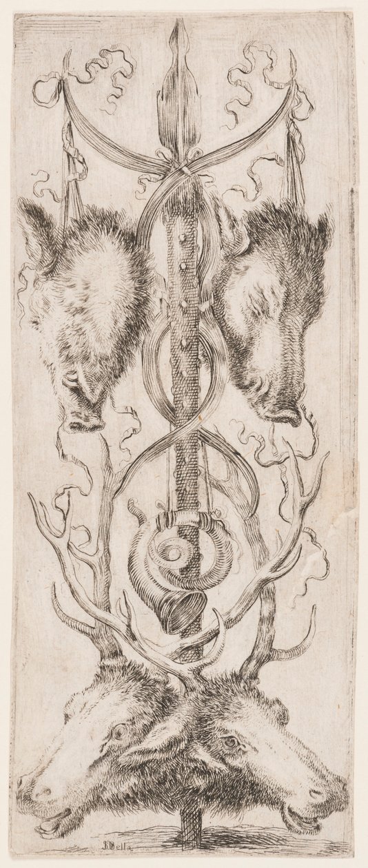 版画，装饰品或怪人（怪人装饰品），约 1653 年 作者 未知艺术家