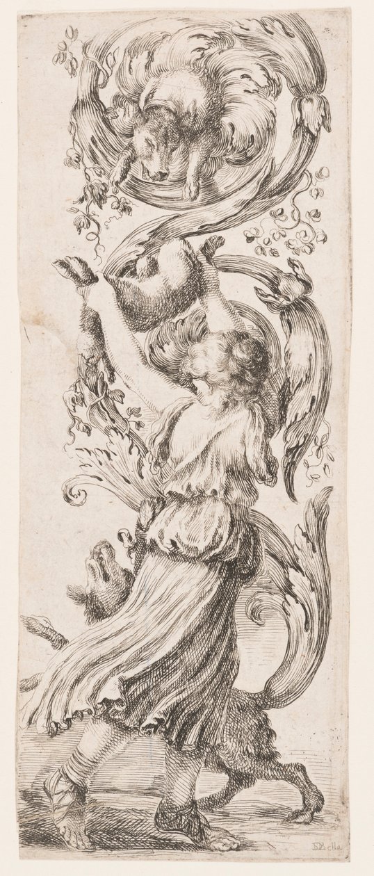 版画，装饰品或怪人（怪人装饰品），约 1653 年 作者 未知艺术家