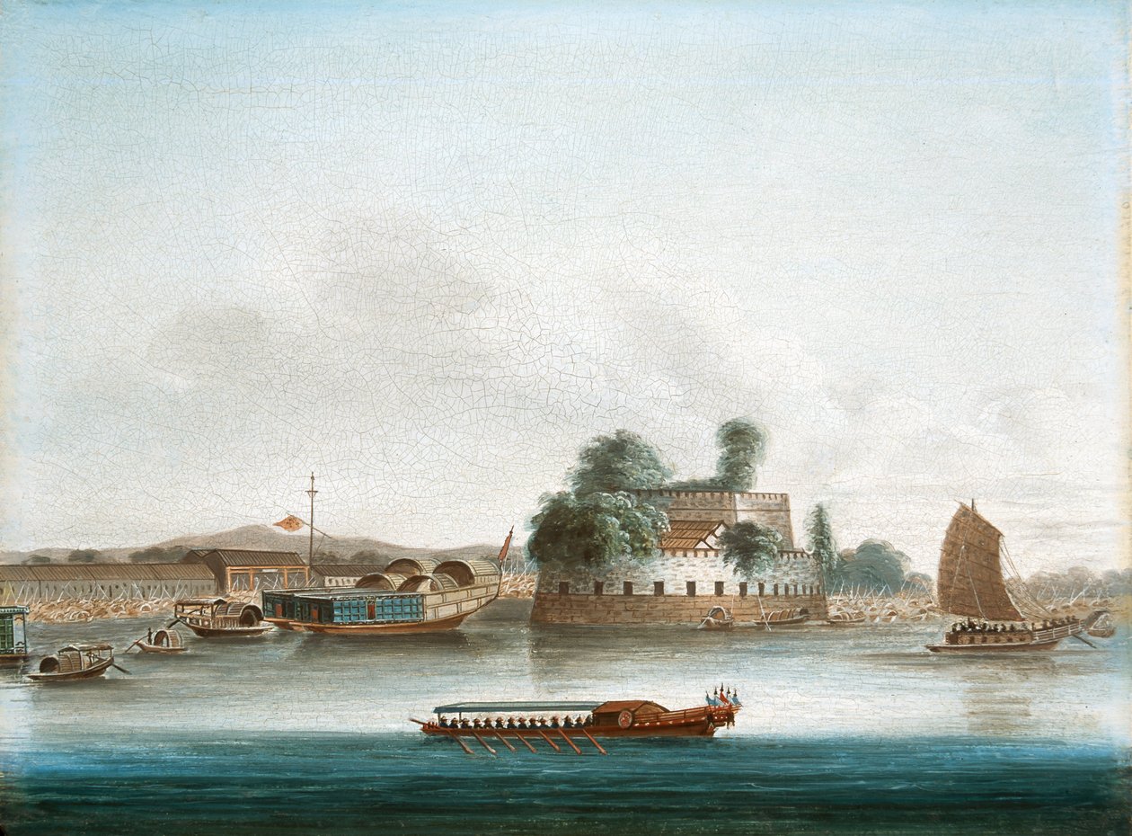 A Fort on the Canton River 作者 未知艺术家