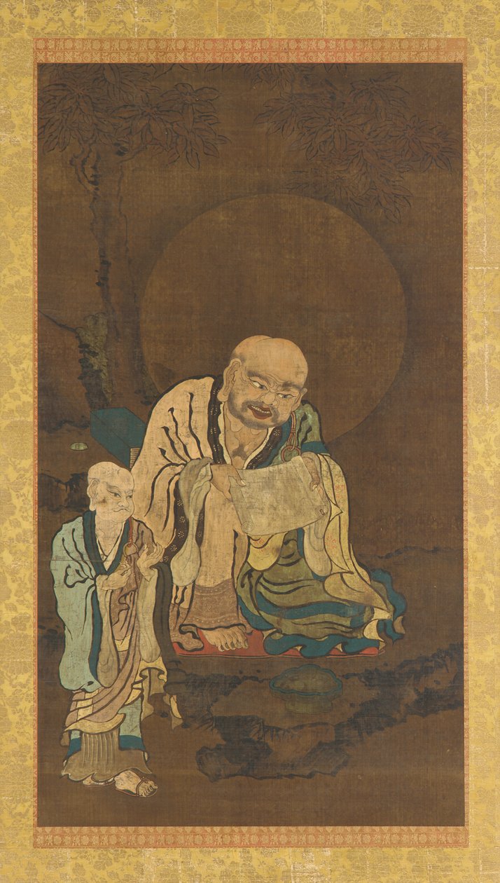 一个罗汉和一个服务员 作者 未知艺术家