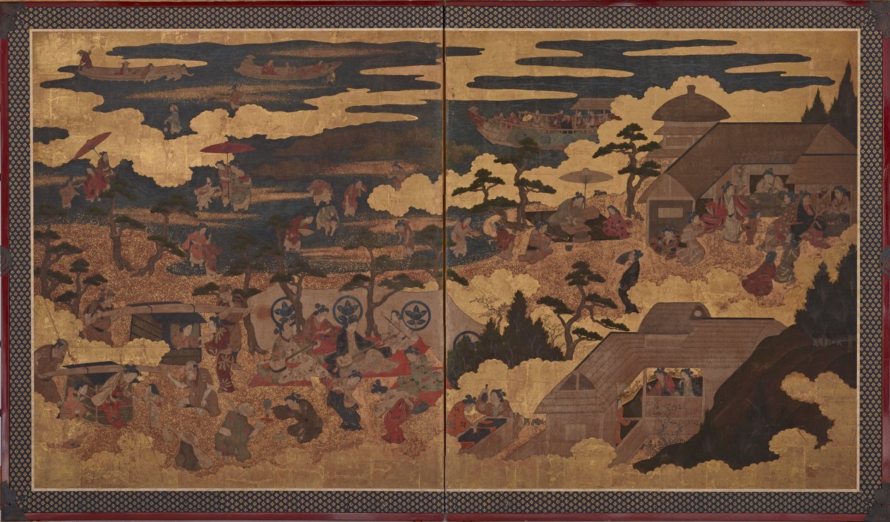 住吉神社的节日 作者 未知艺术家