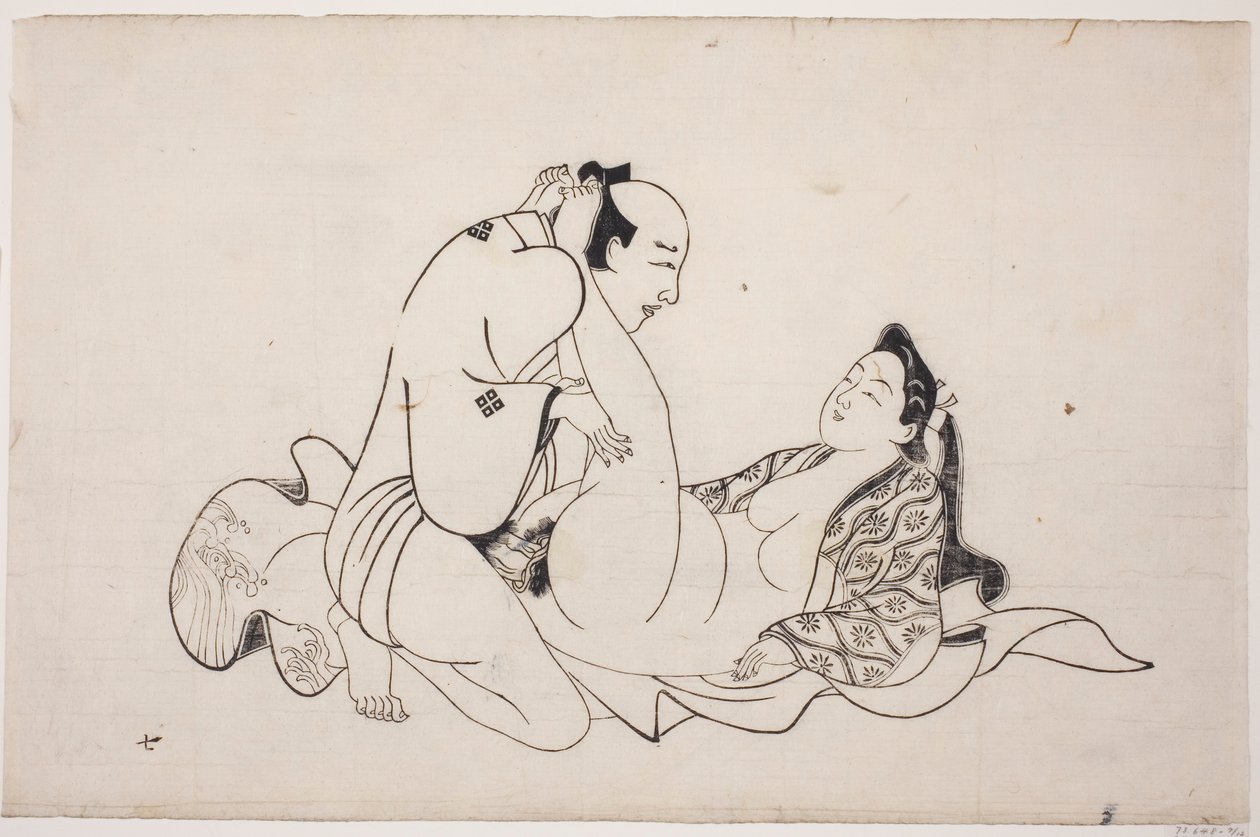 春宫画册上的一张纸 作者 未知艺术家