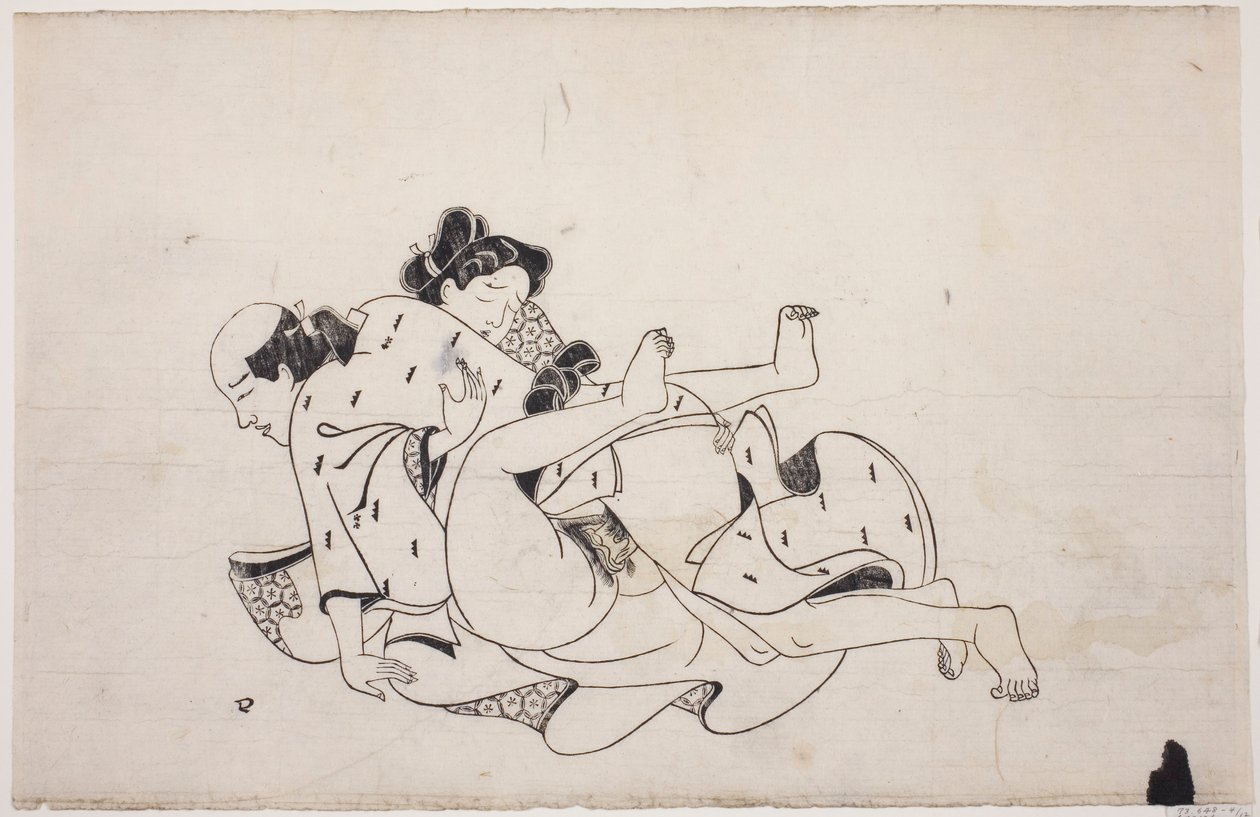 春宫画册上的一张纸 作者 未知艺术家