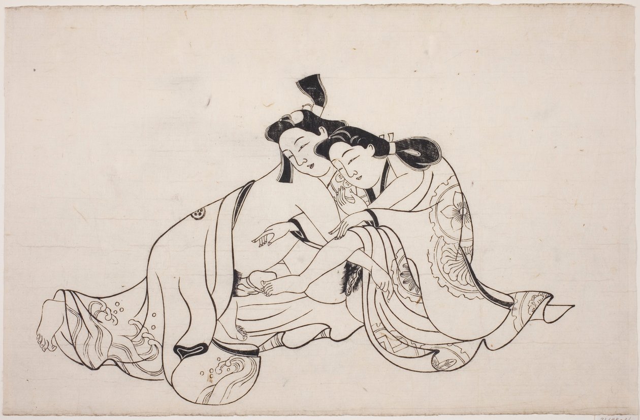 春宫画册上的一张纸 作者 未知艺术家