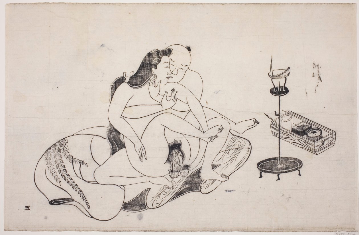 春宫画册上的一张纸 作者 未知艺术家