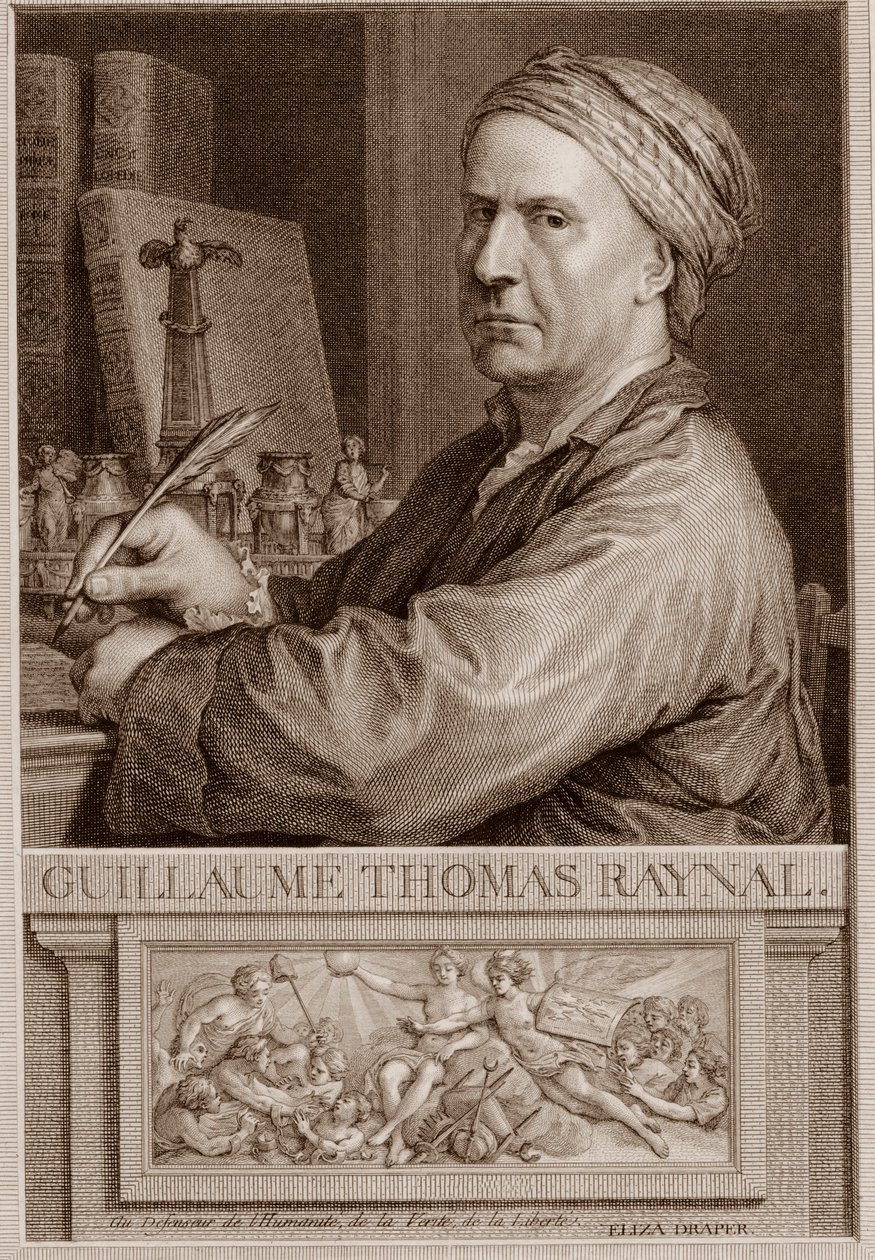 Abbot Guillaume Thomas Raynal (1713-1796) 英国作家，在Charles-Nicolas Cochin II之后雕刻 - Guillaume Thomas Raynal (Guillaume-Thomas) 雕刻作品 作者 未知艺术家
