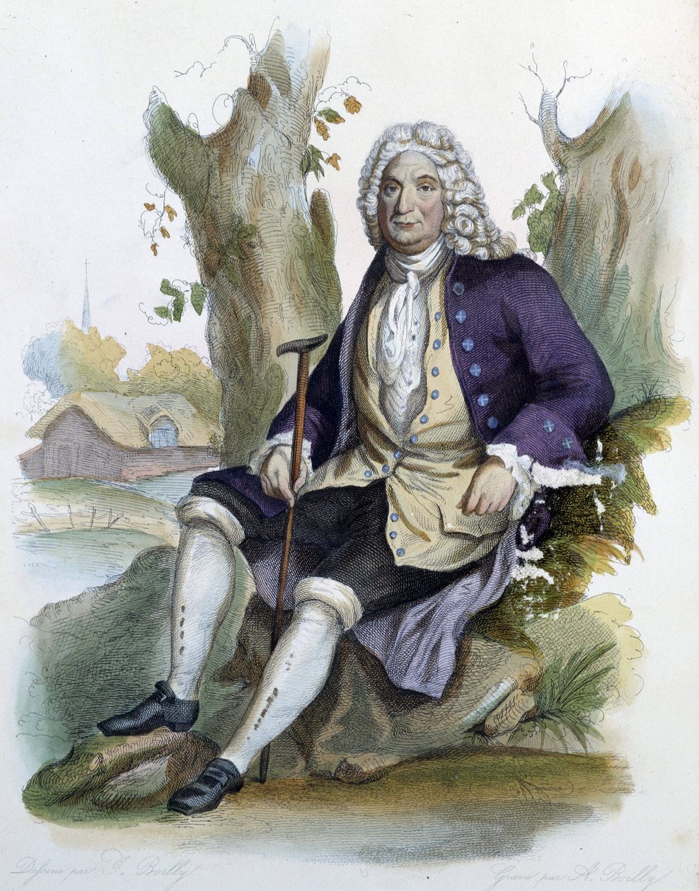 Alain Rene Lesage (Alain-Rene Le Sage) (1668-1747) - in Ed. Mennechet, “” Le Plutarque francais”” 作者 未知艺术家