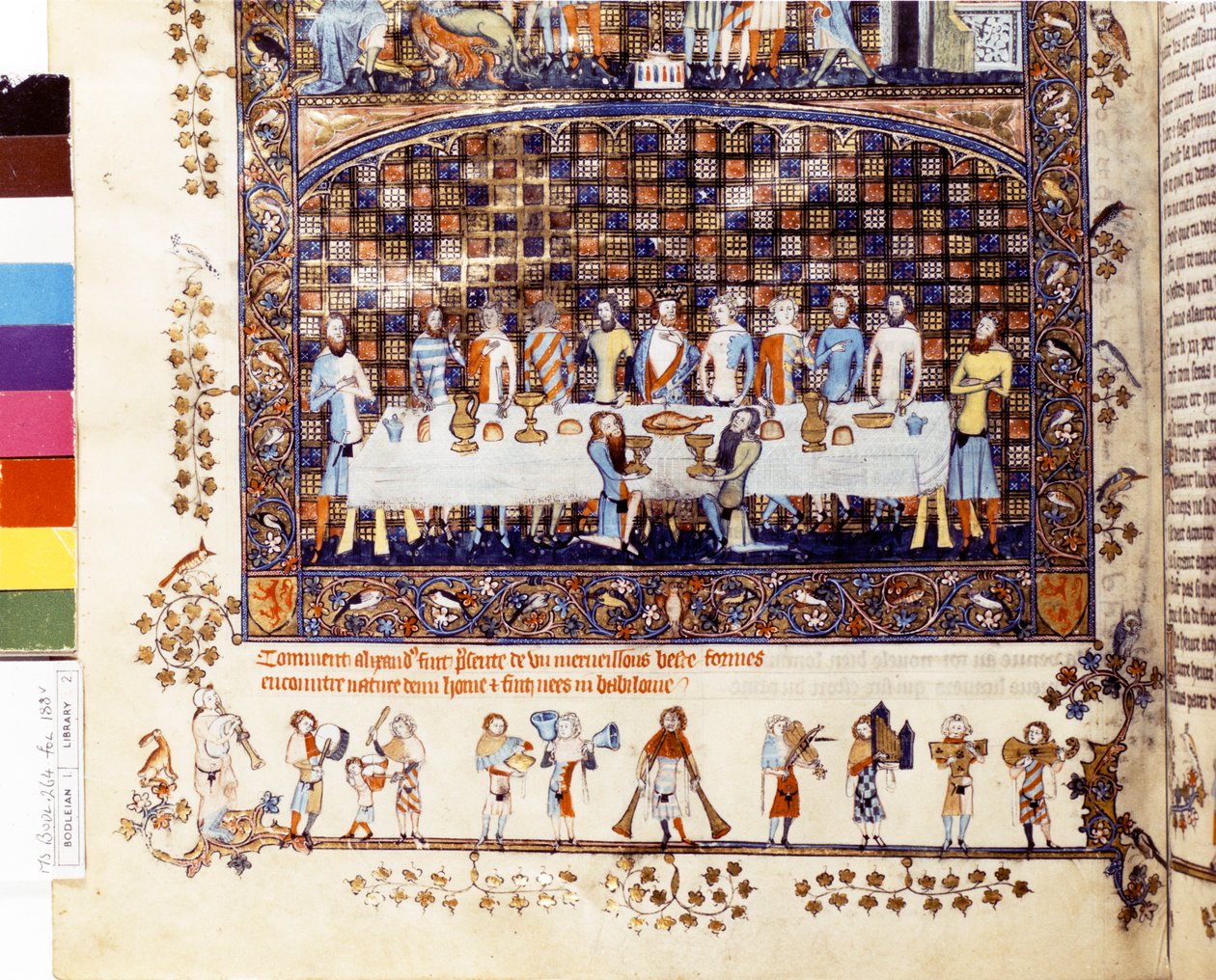 亚历山大的伊甸园之旅，约 1400 年（微型画） 作者 未知艺术家