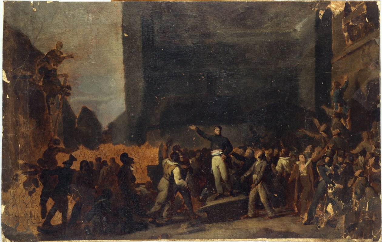 阿尔方斯-博丹（Alphonse Baudin，1811-1851 年），12 月 3 日，圣安图恩府街垒 作者 未知艺术家