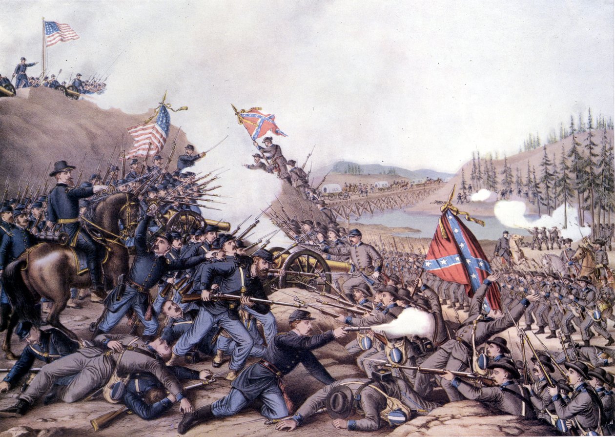 美国内战（1861 - 1865年）。第二次富兰克林之战（田纳西州） 11月30日 作者 未知艺术家