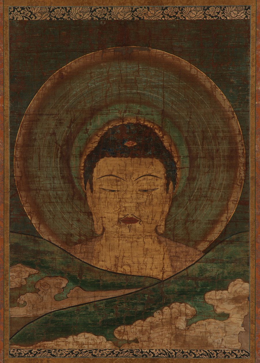 阿弥陀佛在山间升起 作者 未知艺术家