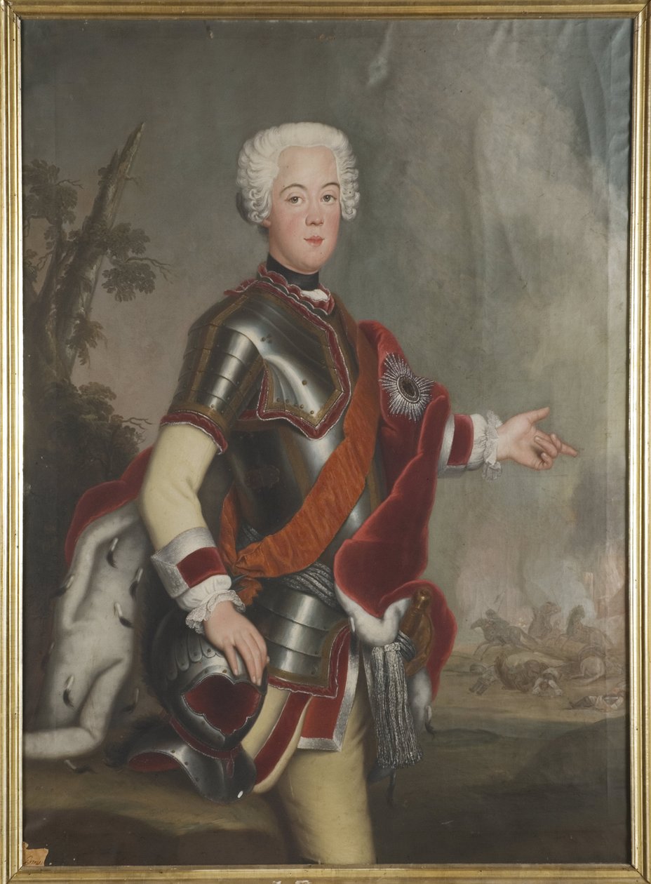 Auguste Guillaume de Prusse, Prince et General - 普鲁士的奥古斯都威廉王子 (1722-1758) 的肖像，匿名。 布面油画，18 世纪上半叶。尺寸：149x117 厘米。 斯德哥尔摩国家博物馆 作者 未知艺术家