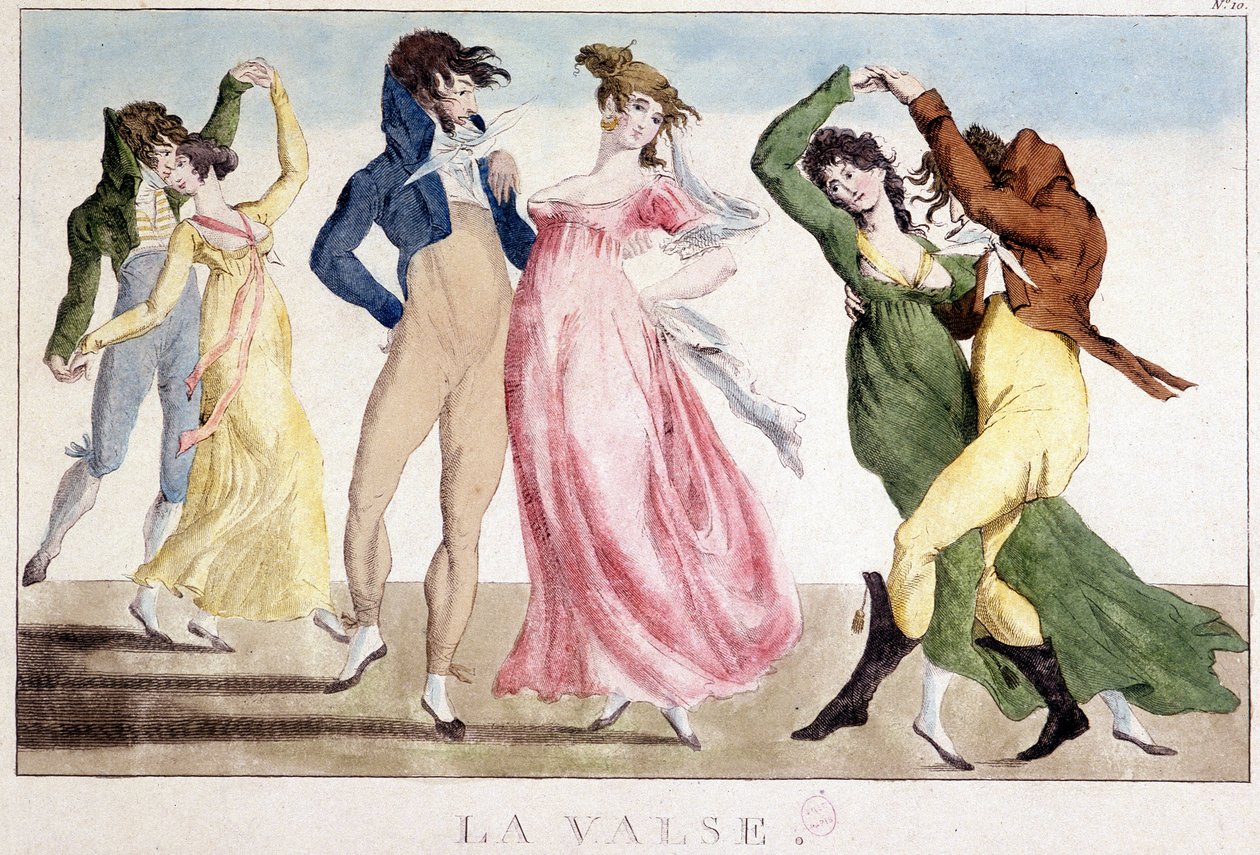 Ball: The waltz, n.d., early 19th century, Carnavalet 作者 未知艺术家