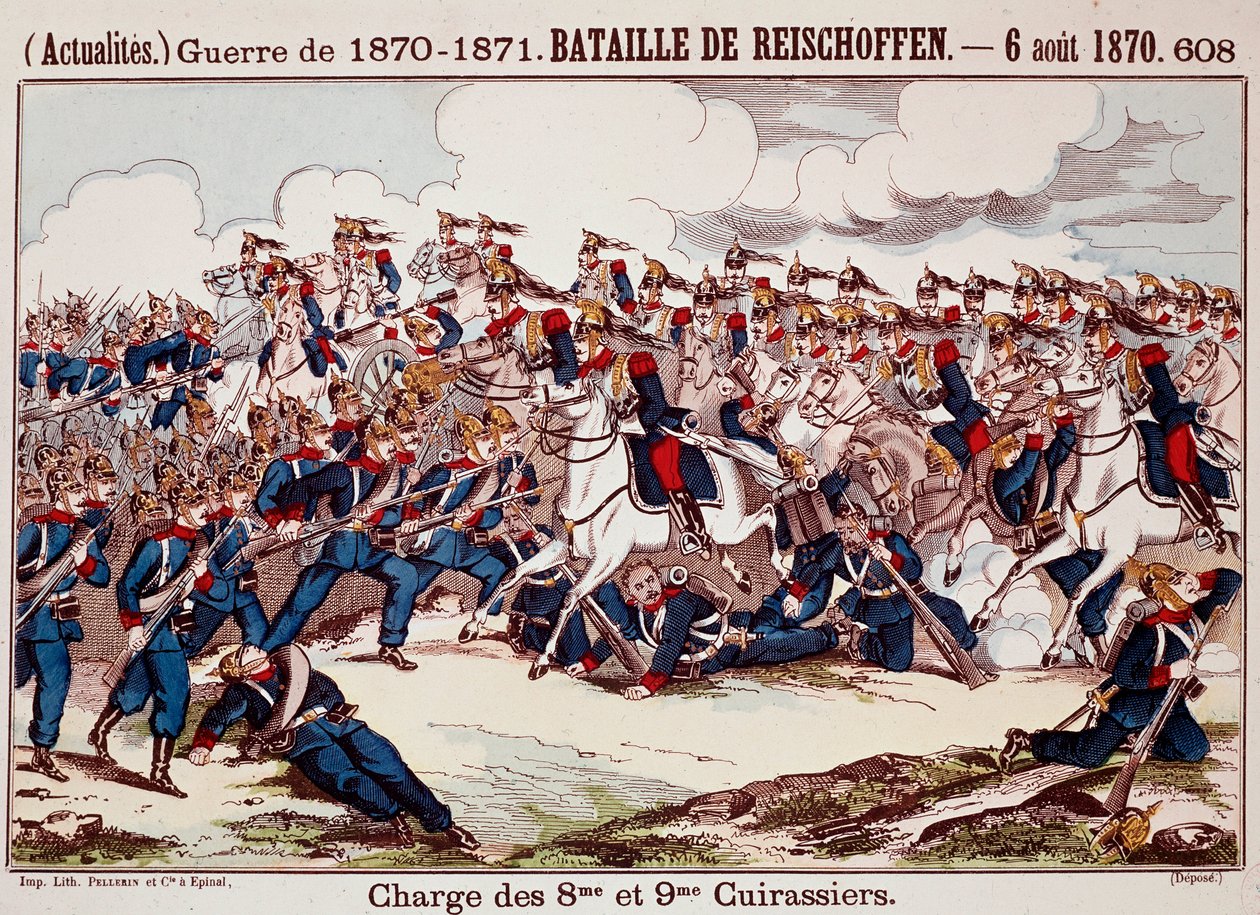 Battle of Worth, on 6 August 1870 in the opening stages of the Franco-Prussian War (Engraving) 作者 未知艺术家