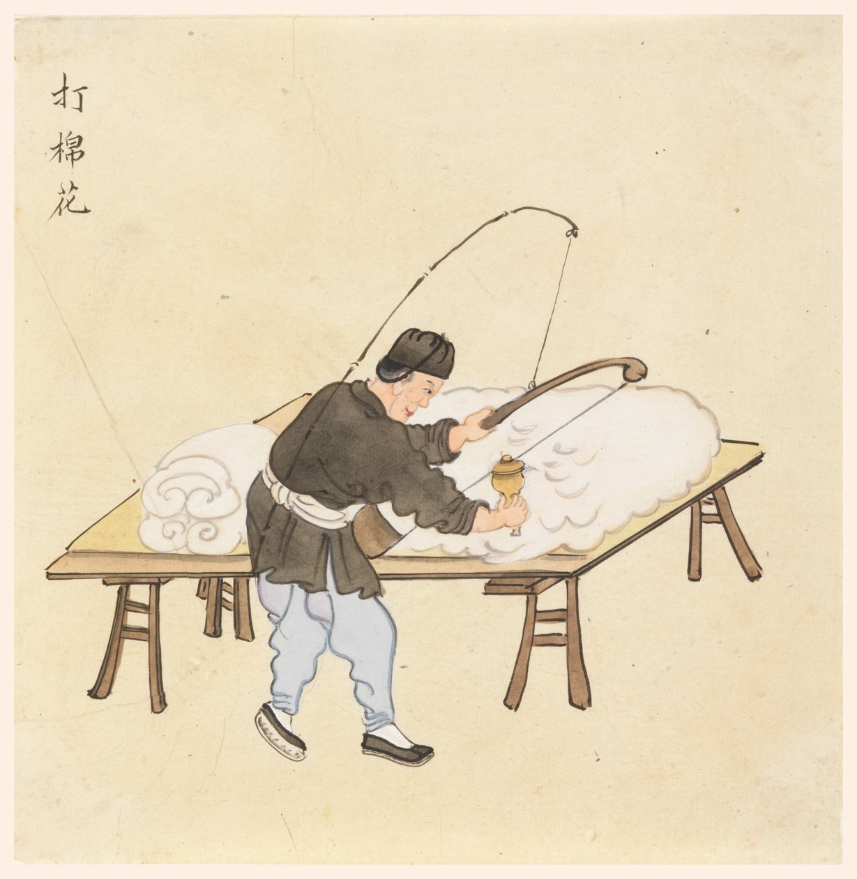 打击棉花 作者 未知艺术家