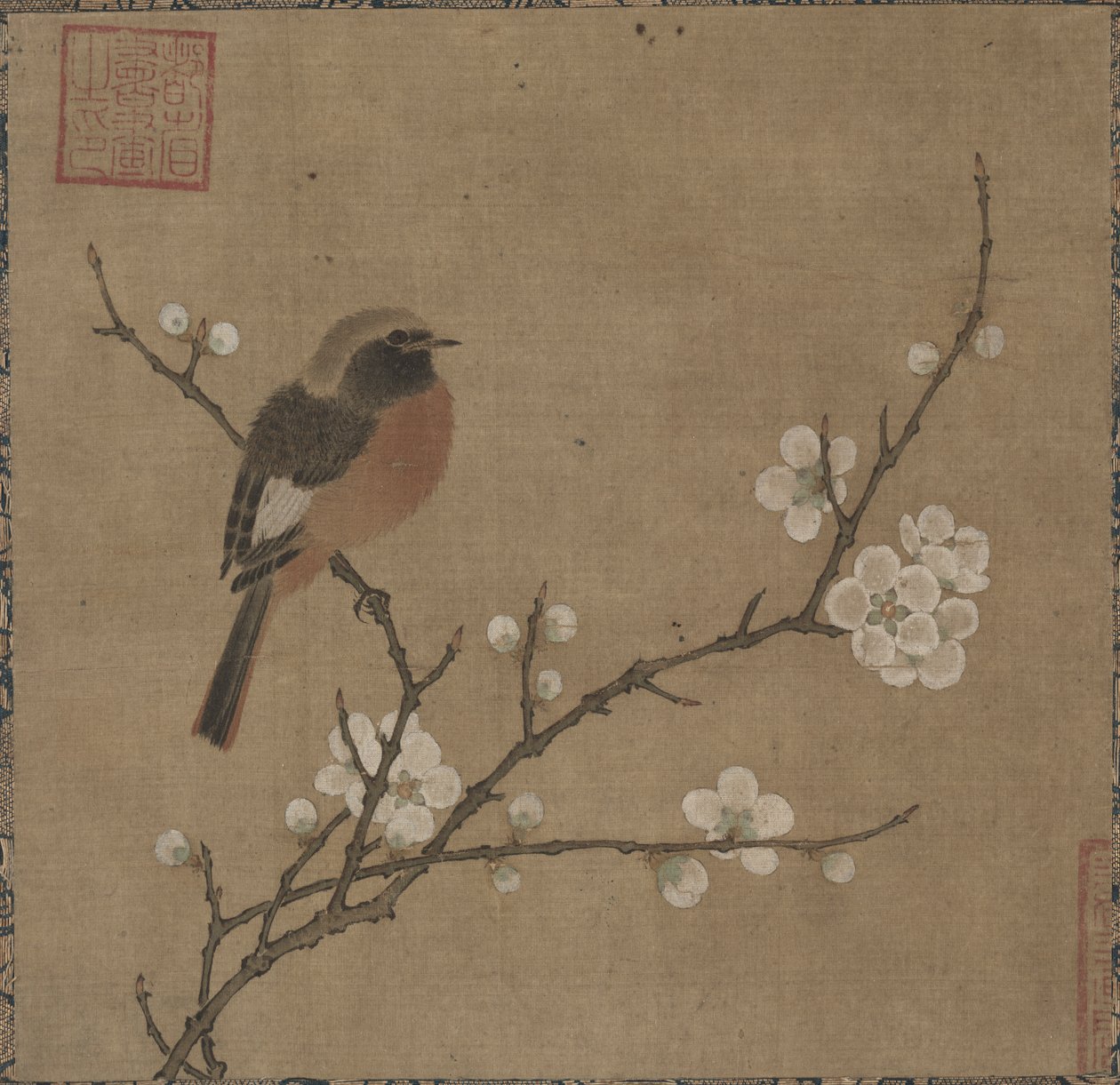 花枝上的鸟 作者 未知艺术家