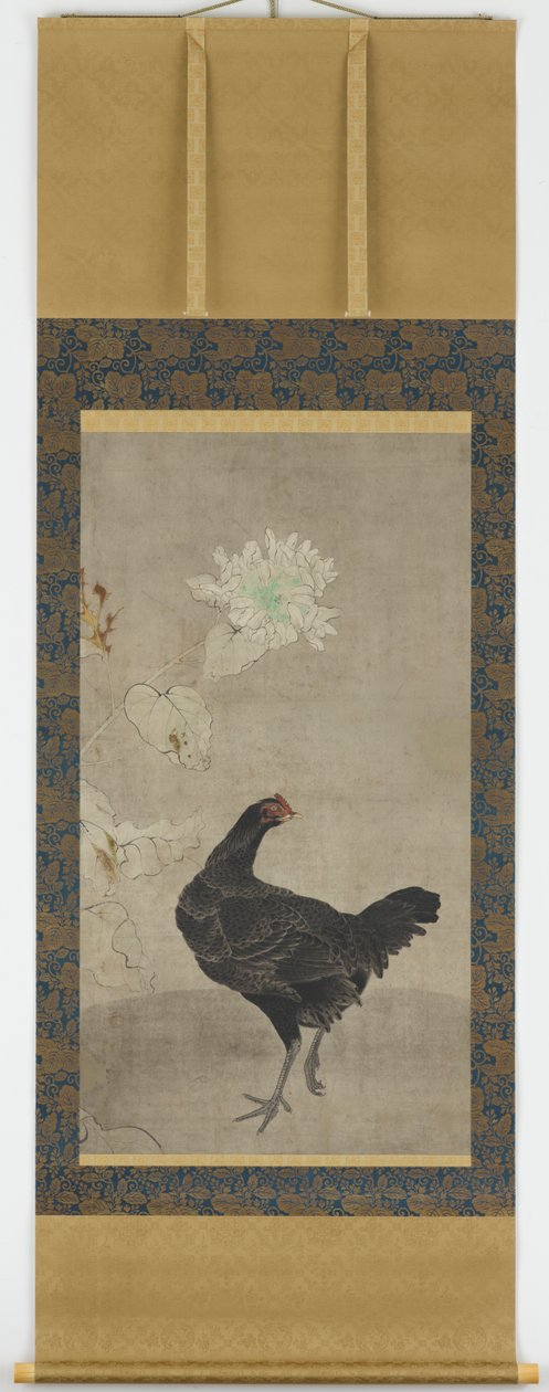 黑母鸡和向日葵 作者 未知艺术家