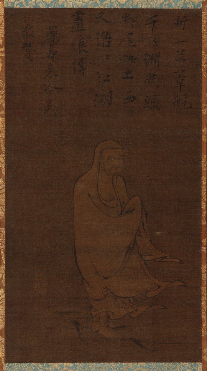 菩提达摩乘芦苇渡长江 作者 未知艺术家