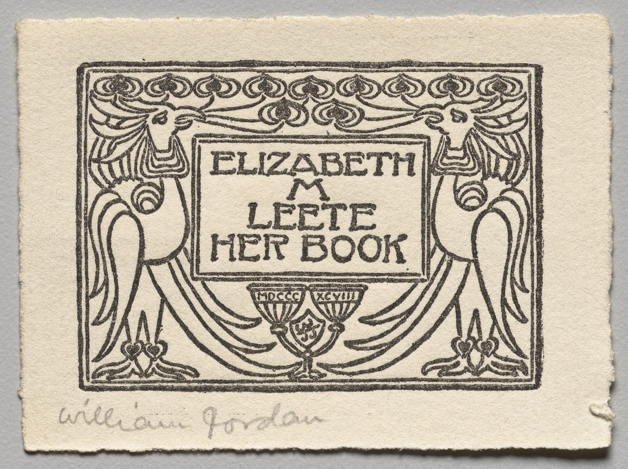 书签：Elizabeth M. Leete 作者 未知艺术家