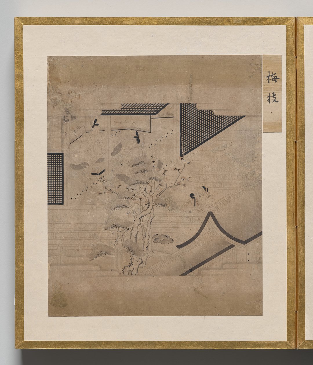 源氏物语插图集》中的梅枝 作者 未知艺术家