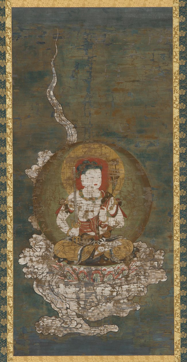 佛教神灵：极乐世界（<em>文殊师利</em>）。 作者 未知艺术家