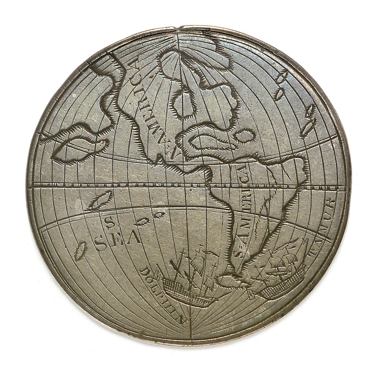 拜伦 1764-1766 年绕合恩角航行；反面 作者 未知艺术家