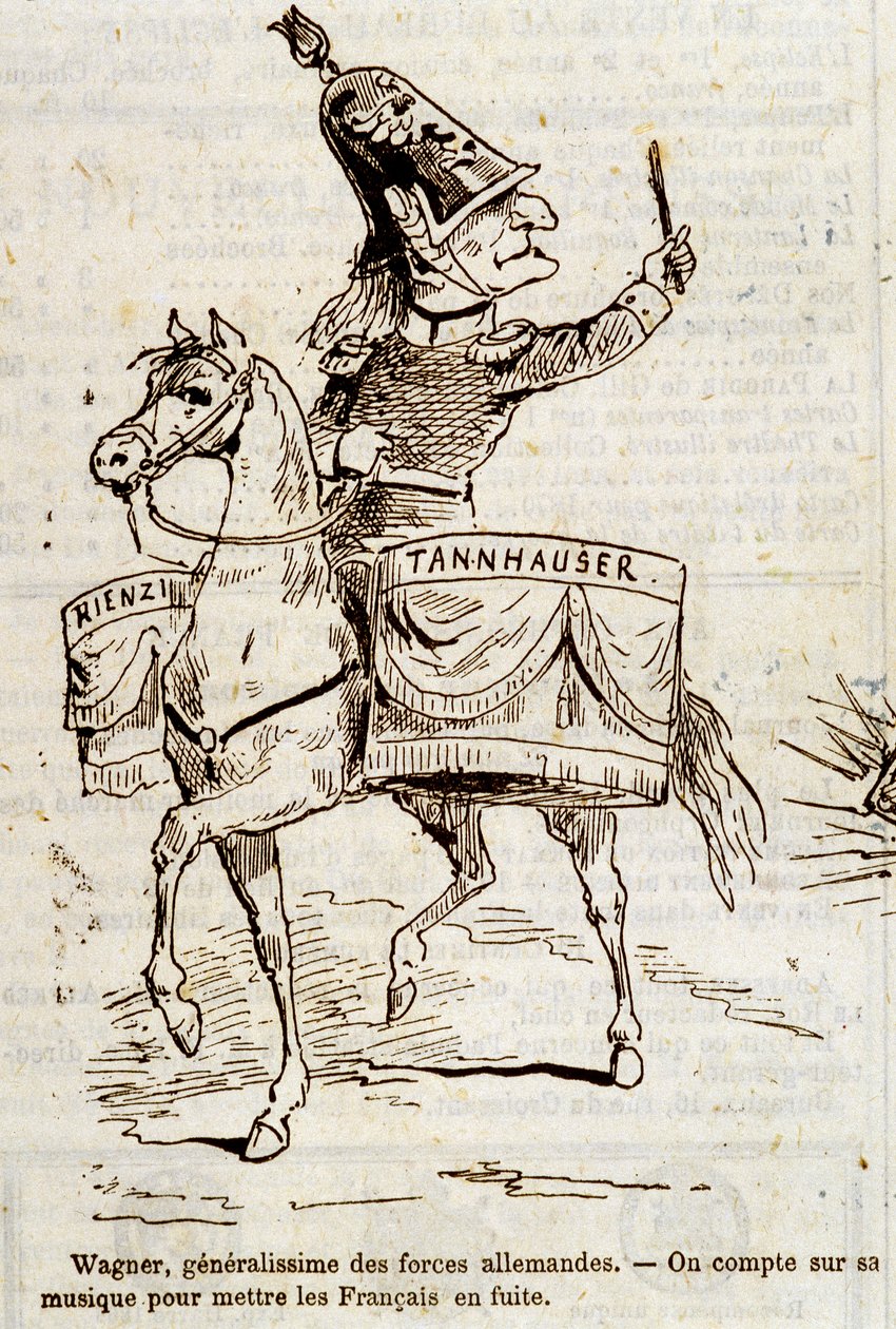 Cartoon by Wagner, generalissimo of the German forces - in “” L